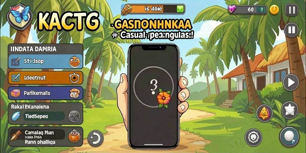 virus88 - Screenshoot level menantang dengan pemandangan indah.